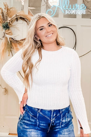 Lettie Split Sleeve Top - Allure Boutique WY