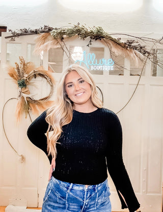 Lettie Split Sleeve Top - Allure Boutique WY