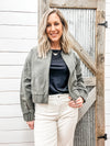 Linen Bomber Jacket - Allure Boutique WY