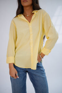 Lolita Button Down Pale Banana - Allure Boutique WY