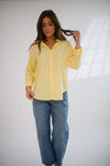 Lolita Button Down Pale Banana - Allure Boutique WY