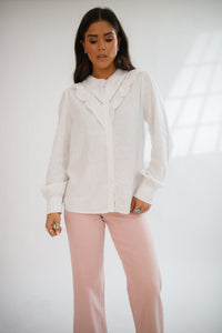 Lonestar Button Down White - Allure Boutique WY