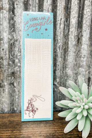 Long Live Cowgirls List Pad - Allure Boutique WY