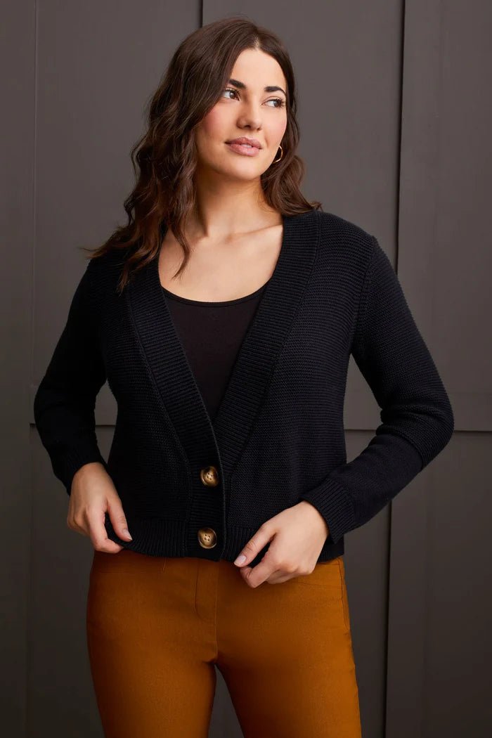 Long Sleeve Crop Sweater Cardigan - Allure Boutique WY