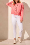 Long Sleeve Jacket with Drawcord - Allure Boutique WY