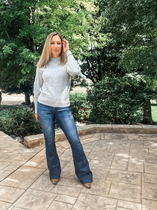 Long Sleeve Mock Neck Sweater - Allure Boutique WY