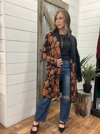 Long Sleeve Open Front Shawl - Allure Boutique WY