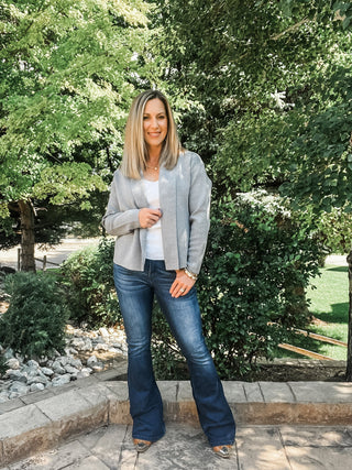 Long Sleeve Short Coatigan - Allure Boutique WY