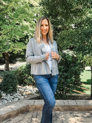 Long Sleeve Short Coatigan - Allure Boutique WY