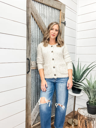 Long Sleeve Sweater Cardigan with Pockets - Allure Boutique WY