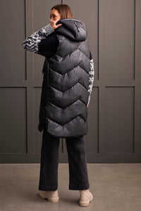 Long Sleeveless Puffer Vest - Allure Boutique WY