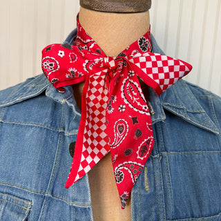 Luck Be A Paisley Twilly - Red - Allure Boutique WY