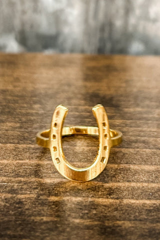 Lucky Horseshoe Ring - Allure Boutique WY