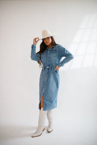 Lulu Denim Shirtdress - Allure Boutique WY