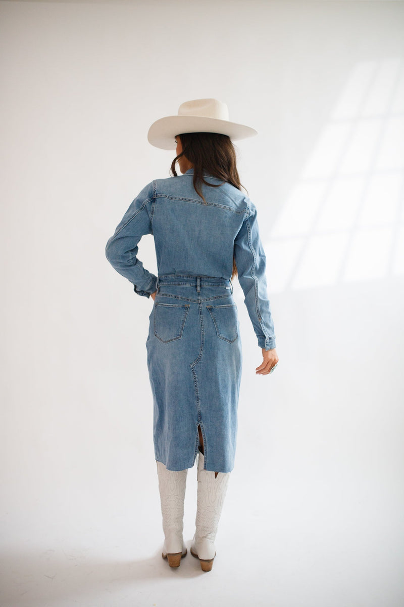 Lulu Denim Shirtdress - Allure Boutique WY