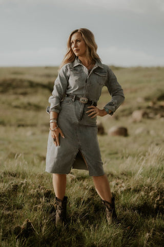 Lulu Denim Shirtdress - Allure Boutique WY