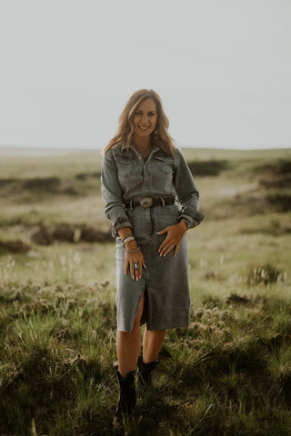 Lulu Denim Shirtdress - Allure Boutique WY