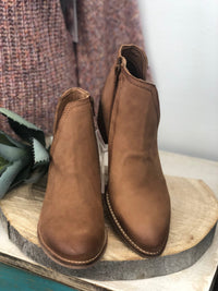 Ma Sheena Cognac Bootie - Allure Boutique WY