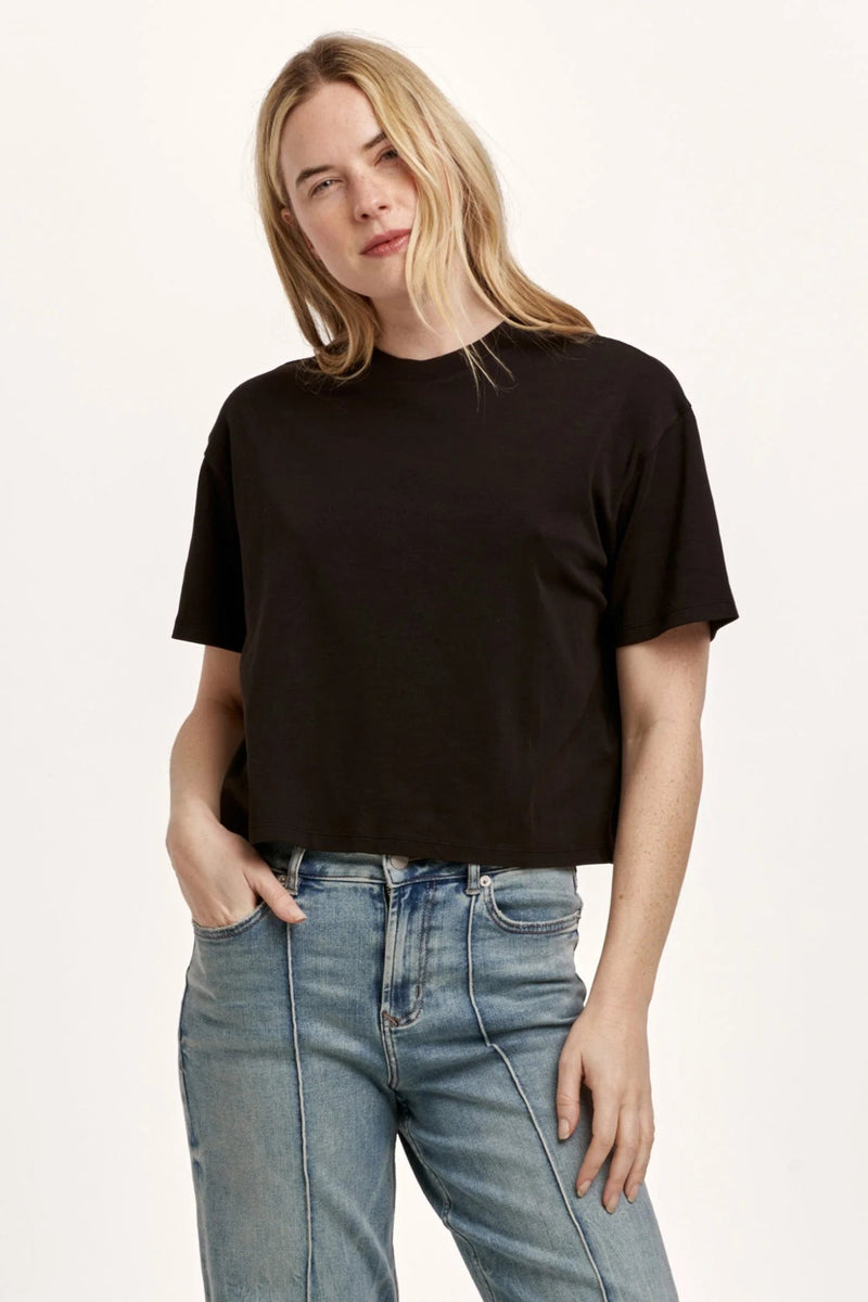 Maddox Boxy Crop Tee - Allure Boutique WY