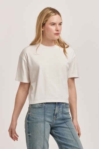 Maddox Boxy Crop Tee - Allure Boutique WY