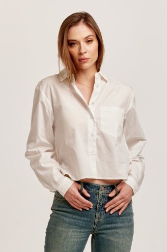 Maribel Cropped Button Down Shirt - Allure Boutique WY