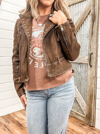 Mauritius Fanny Dark Brown Lambskin Jacket - Allure Boutique WY
