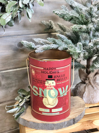 Metal Buckets with Wire Handles & Holiday Sayings - Allure Boutique WY