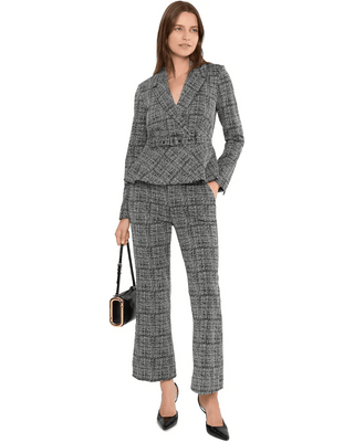Mid Rise Ankle Flare Trouser with Slit - Allure Boutique WY