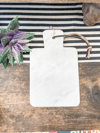 Mini Marble Cutting Boards with Leather Strap - Allure Boutique WY