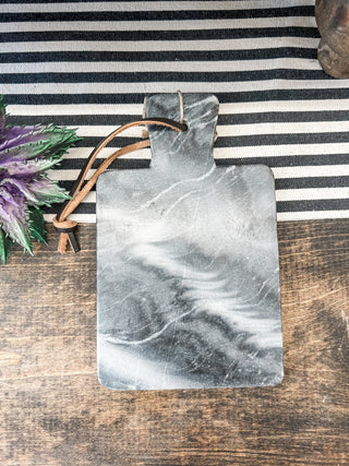 Mini Marble Cutting Boards with Leather Strap - Allure Boutique WY