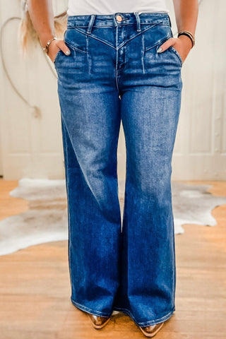 Miranda High Rise Wide Leg Jeans - Allure Boutique WY