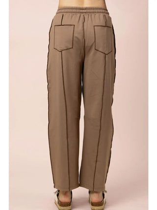 Mocha Drawstring Lounge Pant - Allure Boutique WY