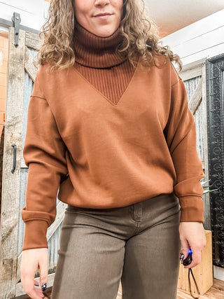 Modal Scuba Luxe V - Turtleneck - Allure Boutique WY