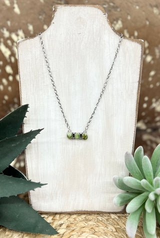 Royston Mini 3 Stone Bar Necklace
