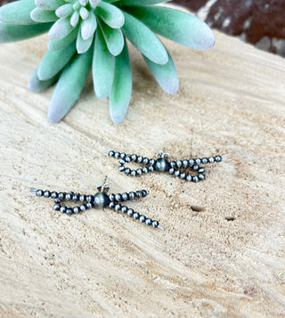 Navajo Pearl Bow Earrings - Allure Boutique WY