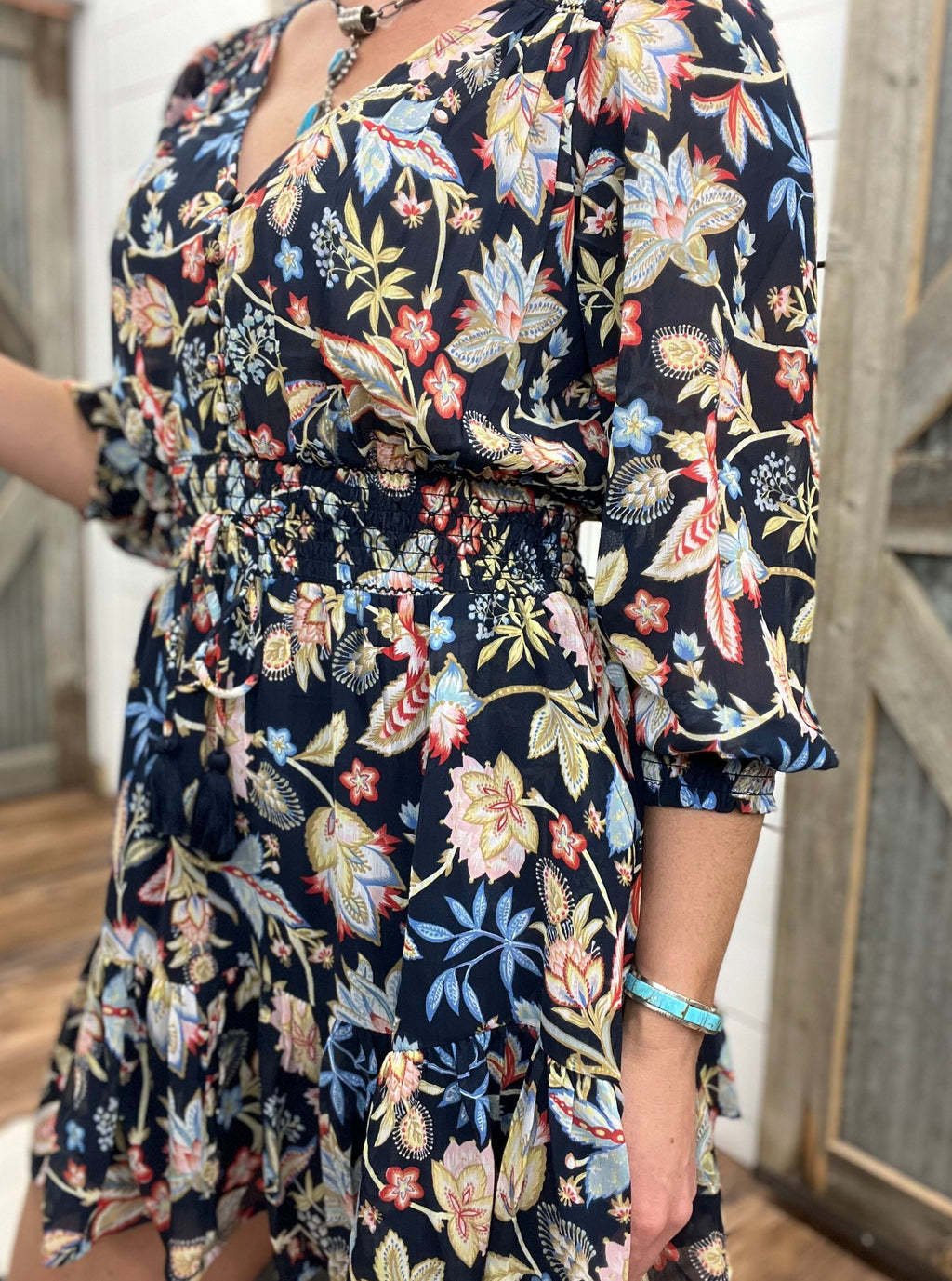 Navy Melrose Dress