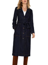 Notch Collar Belted Duster Jacket - Allure Boutique WY