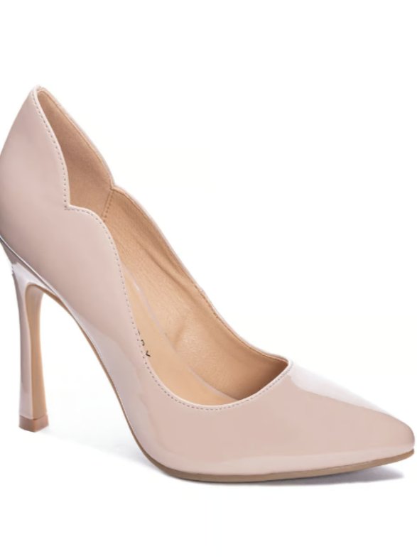 Nude Spice Patent Leather Pump - Allure Boutique WY