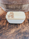 Oak & Ceramic Butter Dish - Allure Boutique WY