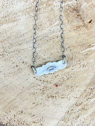 3 Stone White Buffalo Necklace
