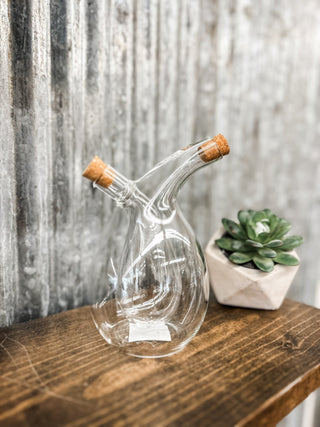 Oil & Vinegar Cruet with Cork Stoppers - Allure Boutique WY