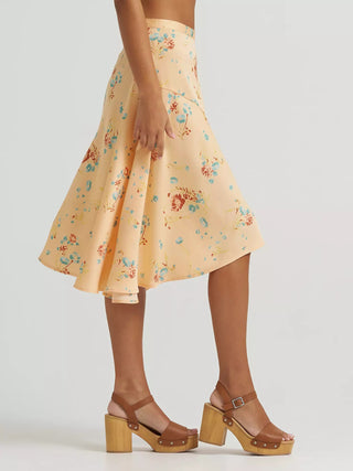 Orange Creamsicle Floral Maxi Skirt - Allure Boutique WY
