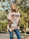 Oversized Misty Rose Rodeo Sweetheart Graphic Tee - Allure Boutique WY