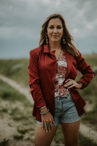 Oversized Suit Jacket - Allure Boutique WY