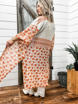 Paige Duster Senora Border Print - Allure Boutique WY