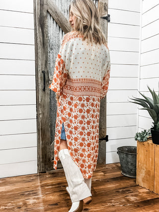 Paige Duster Senora Border Print - Allure Boutique WY