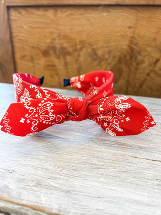 Paisley Bow Headband - Allure Boutique WY