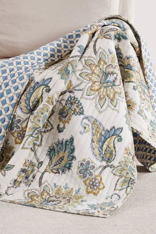 Palladium Grey Quilted Throw Blanket - Allure Boutique WY