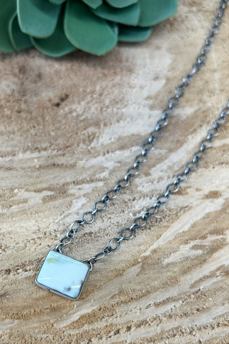 Palomino Square Pendant Necklace - Allure Boutique WY