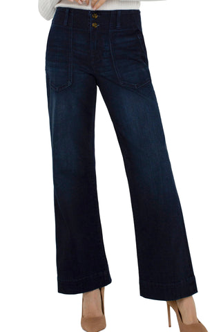 Patch Pocket Wide Leg Jean - Allure Boutique WY